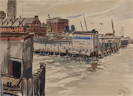 Eastern Steamship Lines--Wharves, Boston Harbor