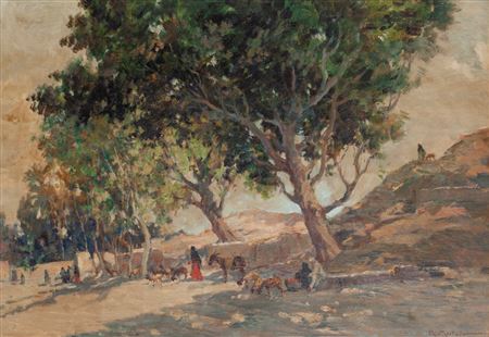 GOAT HERD IN THE VALLEY