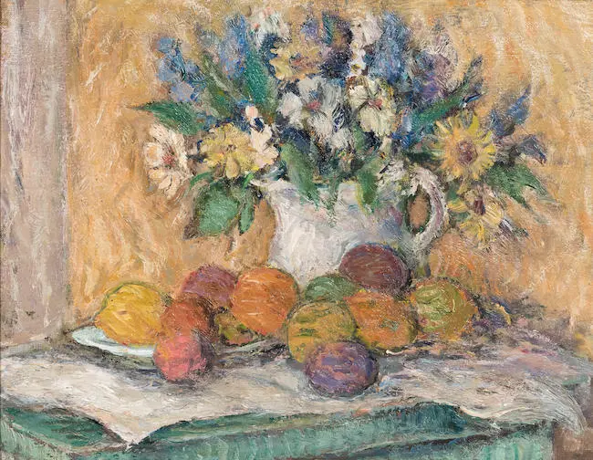 Still Life of Flowers and Fruit