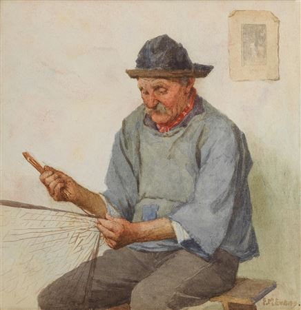 Mending the nets by Frederick James McNamara Evans - Auction record, sale price, and art valuation. Compare with similar artists and explore comparable artworks.