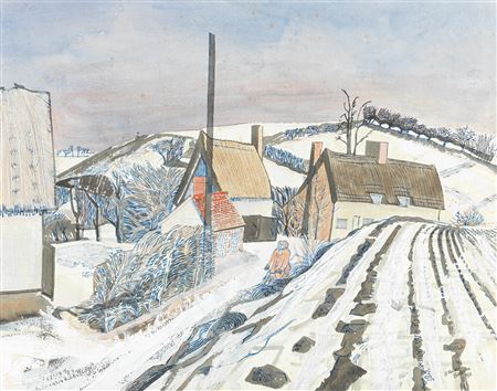 Winter Farm Scene