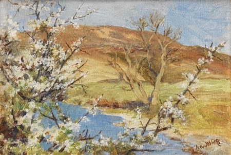 Spring blossom; Harvesting, a pair