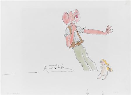 Illustration for Snozzcumbers from The BFG (unframed)