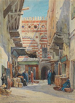 'El Zordou, Cairo' by Ernest George - Auction record, sale price, and art valuation. Compare with similar artists and explore comparable artworks.
