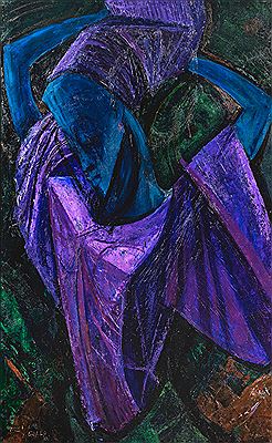 Sample artwork by Yusuf Adebayo Cameron Grillo (1934 - 2021), known for painting - View similar artists and auction records