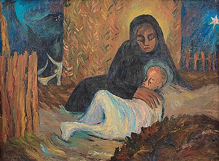 Sample artwork by Uche Okeke (1933 - 2016), known for painting - View similar artists and auction records