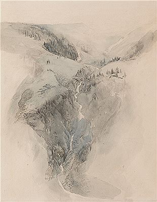 La Cascade de la Folie, Chamonix by John Ruskin - Auction record, sale price, and art valuation. Compare with similar artists and explore comparable artworks.