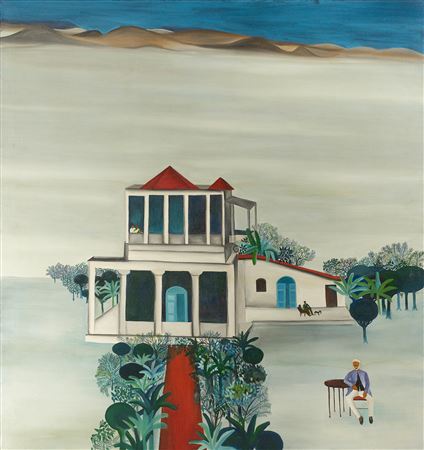 Residency Bungalow by Bhupen Khakar - Auction record, sale price, and art valuation. Compare with similar artists and explore comparable artworks.