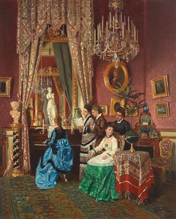 Sample artwork by Antonio Garcia Y Mencia (1853 - 1915), known for painting - View similar artists and auction records