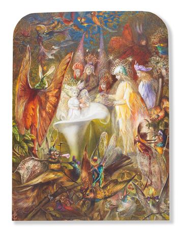The birth of a fairy by John Anster (Austen) Fitzgerald - Auction record, sale price, and art valuation. Compare with similar artists and explore comparable artworks.