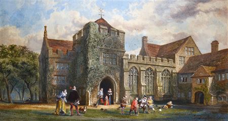 Dartington Manor House, Devon by John Edmund Buckley - Auction record, sale price, and art valuation. Compare with similar artists and explore comparable artworks.