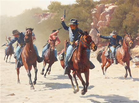 Mounted Cavalry in a Battle