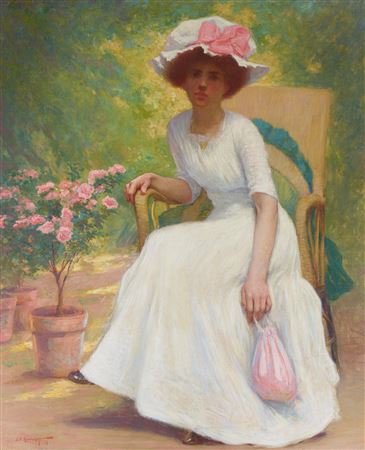 Sample artwork by Lee Randolph (1880 - 1956), known for landscape, portrait, printmaker - View similar artists and auction records