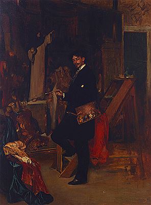 A portrait of the painter L. Langermandel