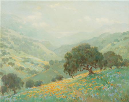Poppies and Distant Sea