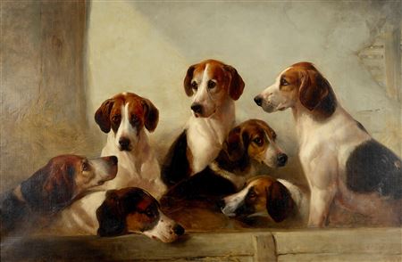 Favorite Hounds, the property E. Walter Greene Esq, Master of the Suffolk Hounds