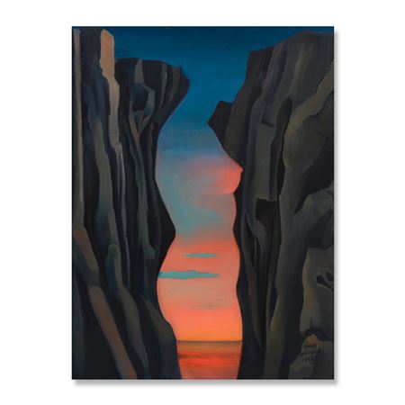 Sample artwork by Jane Graverol (1905 - 1984), known for surrealist paintings - View similar artists and auction records
