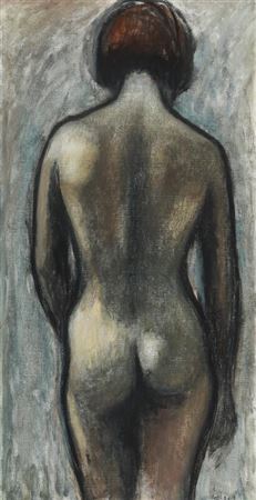 Standing female nude.