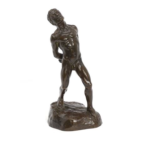 Male pinioned nude. S by Elna Borch - Auction record, sale price, and art valuation. Compare with similar artists and explore comparable artworks.
