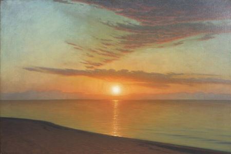 Sunset by the beach