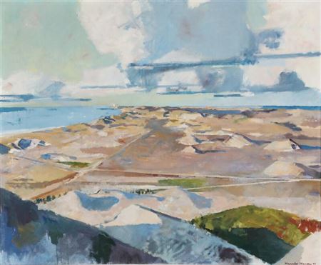 “Anholts Ørken” by Harald Hansen - Auction record, sale price, and art valuation. Compare with similar artists and explore comparable artworks.