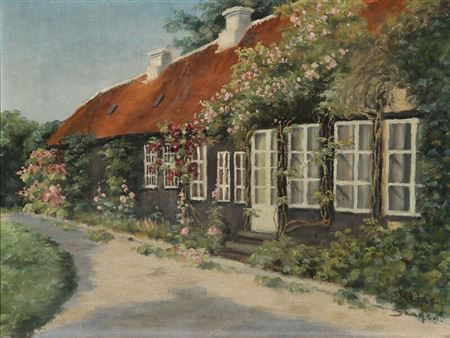 A Summer day at the house of P. S. Krøyer in Skagen