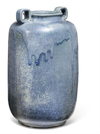 A large stoneware vase modelled in four-sided shape and with two small, four-sided handles. by Arne Bang - Auction record, sale price, and art valuation. Compare with similar artists and explore comparable artworks.