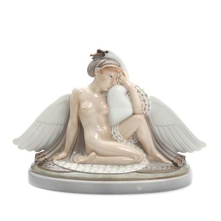 “Leda and the Swan” by Hans Henrik Hansen - Auction record, sale price, and art valuation. Compare with similar artists and explore comparable artworks.