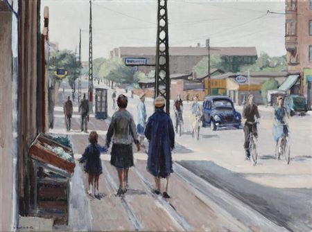 Tagensvej, summer. by Victor Schack von Brockdorff - Auction record, sale price, and art valuation. Compare with similar artists and explore comparable artworks.