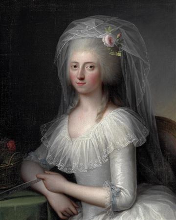 Portrait of the actress Christiane Perbøl, née Schultz (1759–1811), married to Conference Council (konferensråd) Niels Perbøl (1742–1824)