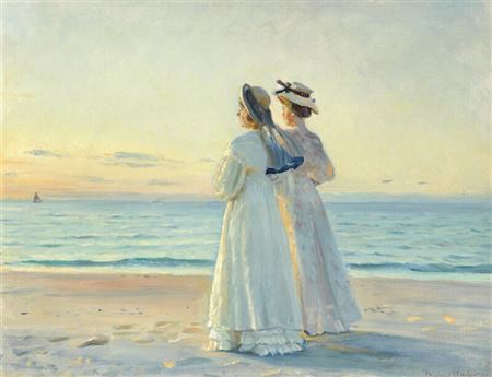 Sample artwork by Michael Peter Ancher (1849 - 1927), known for impressionist seascape, fishing scene genre and portrait painting - View similar artists and auction records