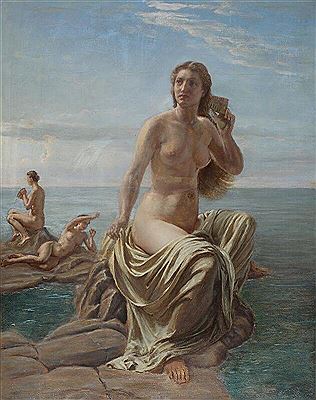 Mythological scene with three sirens by Holger Peter Roed - Auction record, sale price, and art valuation. Compare with similar artists and explore comparable artworks.