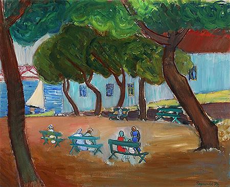 Park with visitors. by Ragnvald Magnusson - Auction record, sale price, and art valuation. Compare with similar artists and explore comparable artworks.