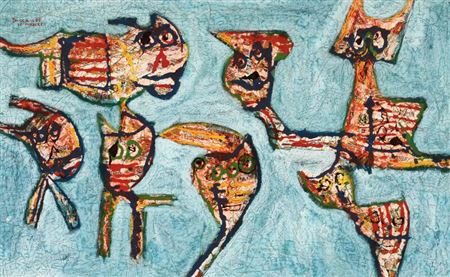 “Summertime animals by the seashore”