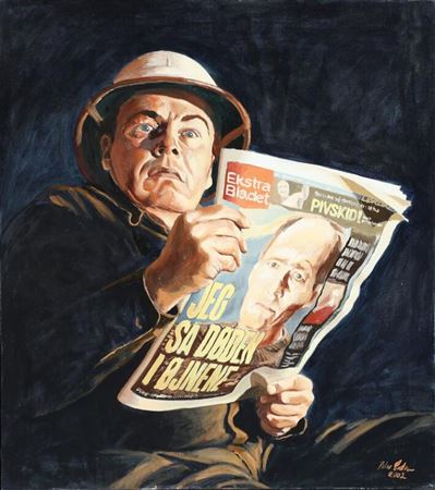 “Jeg så døden i øjnene” by Peter Carlsen - Auction record, sale price, and art valuation. Compare with similar artists and explore comparable artworks.