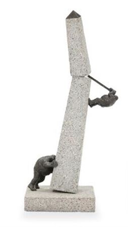 Obelisk with figures by Keld Moseholm - Auction record, sale price, and art valuation. Compare with similar artists and explore comparable artworks.