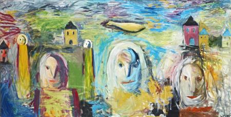 Sample artwork by William Skotte Olsen (1945 - 2005), known for painting and sculpture - View similar artists and auction records