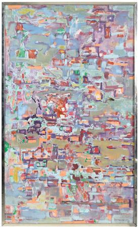 Sample artwork by Eve Garrison (1908 - 2003), known for collage-abstraction - View similar artists and auction records