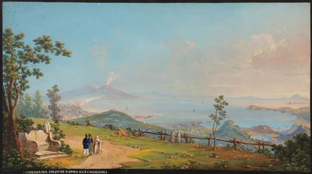 Panorama del golfo di Napoli dai Camaldoli