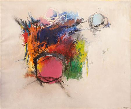Sample artwork by Maurice Haccuria (1919 - 1991), known for painting and sculpture - View similar artists and auction records