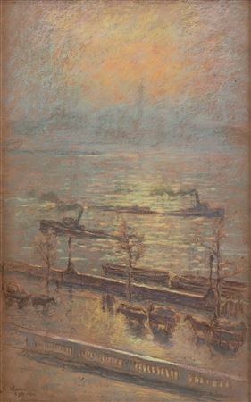 View of the Thames River in London