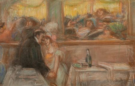 'Carnival in the dancehall', 1912.