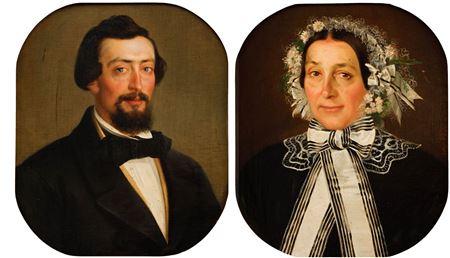 Portrait of a man and woman, 1857 (2)