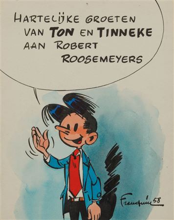 Original fan drawing by Ton (from the Ton and Tinneke series)