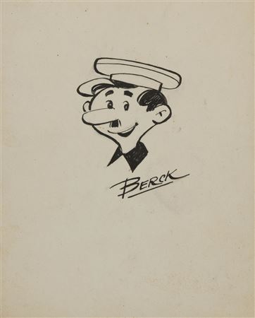 Very early original fan drawing of Pechvogel (from the series of the same name)