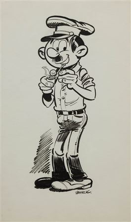 Original drawing of Pechvogel