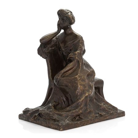 Sitting Woman by Ville Vallgren - Auction record, sale price, and art valuation. Compare with similar artists and explore comparable artworks.
