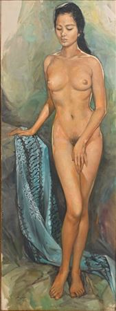 Standing Nude Island Girl