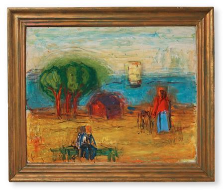 "On the beach, Kylbergshus" / "Le Rivage"