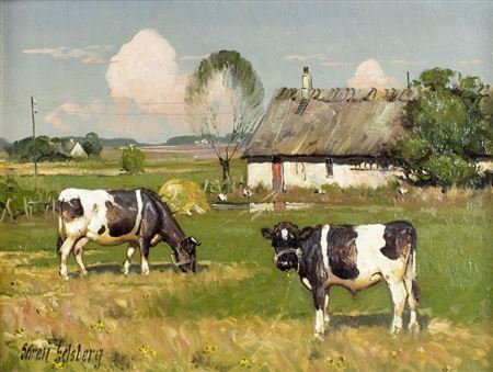 Country Landscape with Cows